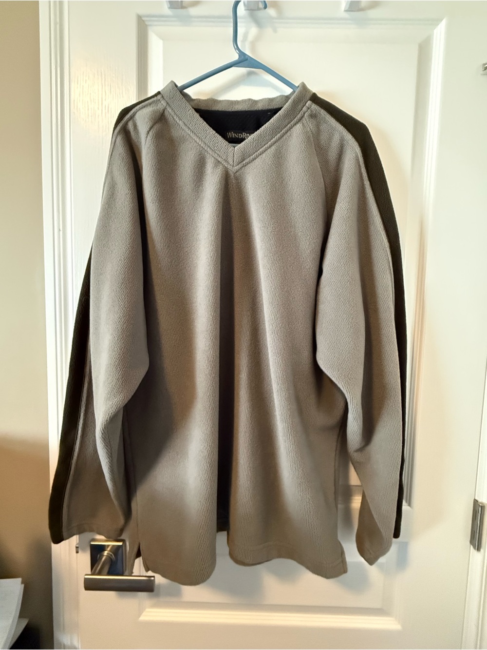Men's V-Neck Fleece Sweater by WindRiver